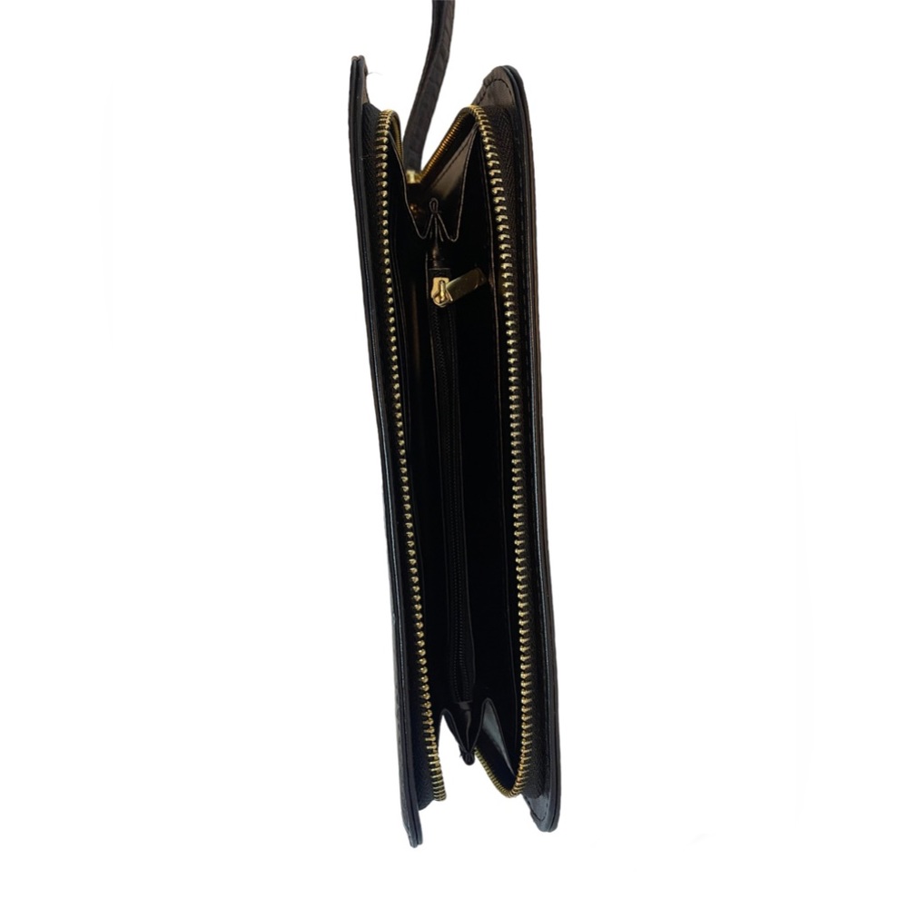 ALDO Crocodile Embossed Black Clutch | NWOT - Picture 3 of 4